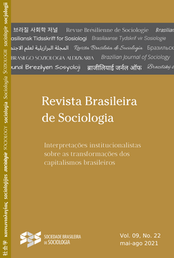 					Visualizar v. 9 n. 22 (2021): maio-agosto | Interpretações institucionalistas sobre as transformações dos capitalismos brasileiros
				